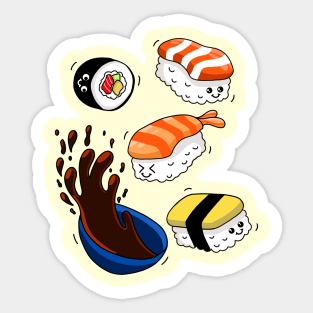 I Love Sushi Sticker